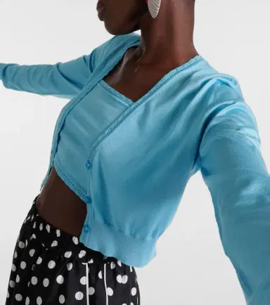 Dolce & Gabbana Capri cropped silk cardigan | Thumbnail 2