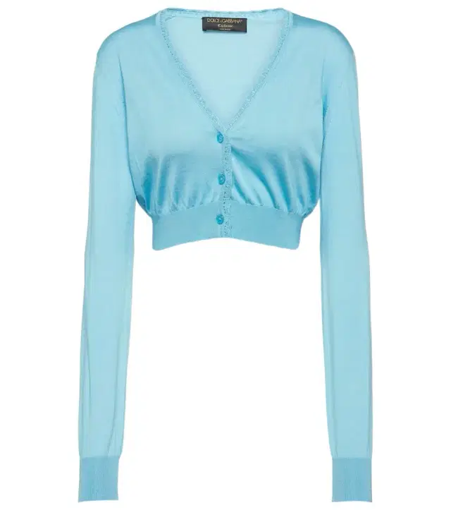 Dolce & Gabbana Capri cropped silk cardigan