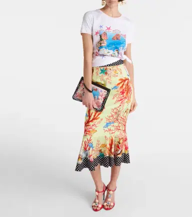 Dolce & Gabbana Capri printed cotton jersey T-shirt | Thumbnail 3