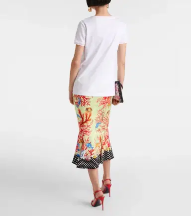 Dolce & Gabbana Capri printed cotton jersey T-shirt | Thumbnail 4