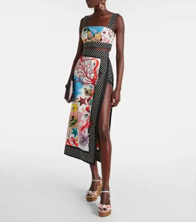 Dolce & Gabbana Capri printed cotton maxi skirt | Thumbnail 2