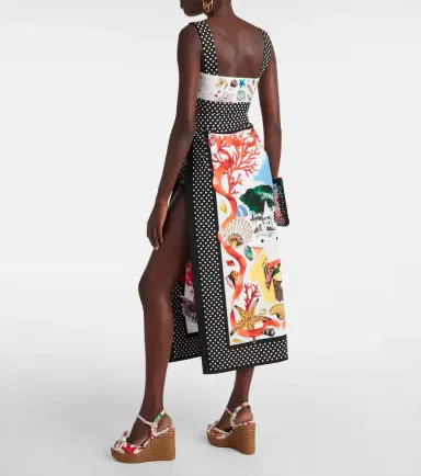 Dolce & Gabbana Capri printed cotton maxi skirt | Thumbnail 3