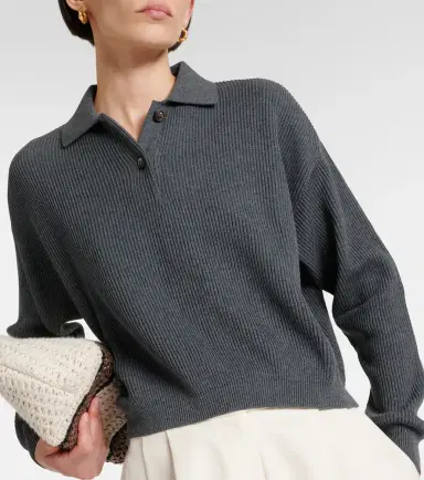 Brunello Cucinelli Cotton polo sweater | Thumbnail 2