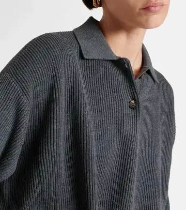 Brunello Cucinelli Cotton polo sweater | Thumbnail 3