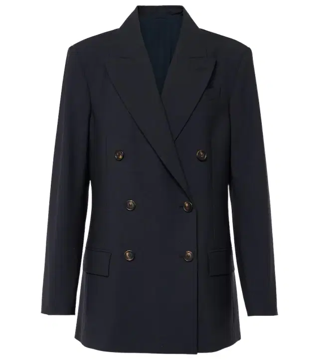 Brunello Cucinelli Double-breasted wool-blend blazer
