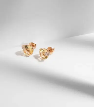 Bucherer Fine Jewellery Peekaboo 18kt rose gold earrings with beryls and diamonds | Thumbnail 5