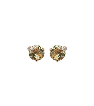Bucherer Fine Jewellery Peekaboo 18kt rose gold earrings with beryls and diamonds | Thumbnail 1
