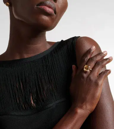 Bucherer Fine Jewellery Peekaboo 18kt rose gold ring with beryl and diamonds | Thumbnail 4