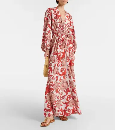La DoubleJ Camerino silk crêpe de chine maxi dress | Thumbnail 3