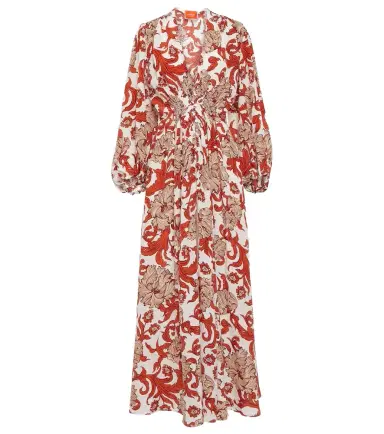 La DoubleJ Camerino silk crêpe de chine maxi dress | Thumbnail 1