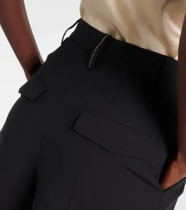 Brunello Cucinelli Wool-blend wide-leg pants | Thumbnail 2