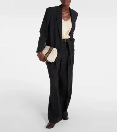 Brunello Cucinelli Wool-blend wide-leg pants | Thumbnail 6