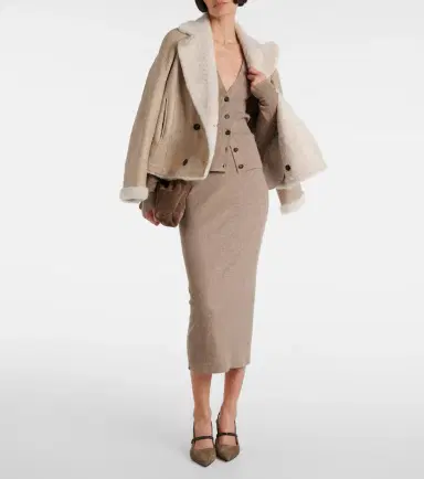 Brunello Cucinelli Knitted midi skirt | Thumbnail 4