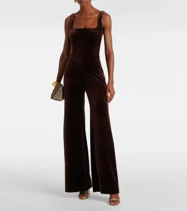 Galvan Vesper velvet jumpsuit | Thumbnail 2