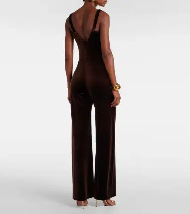 Galvan Vesper velvet jumpsuit | Thumbnail 3