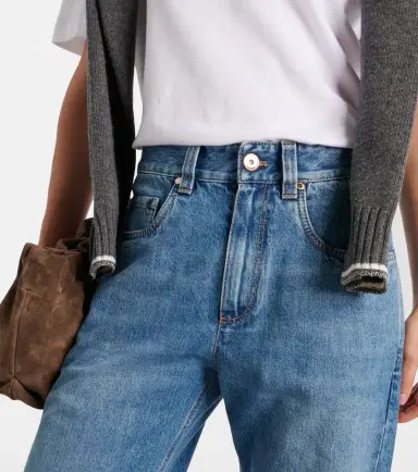 Brunello Cucinelli Mid-rise wide-leg jeans | Thumbnail 2