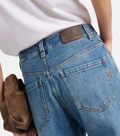 Brunello Cucinelli Mid-rise wide-leg jeans | Thumbnail 3