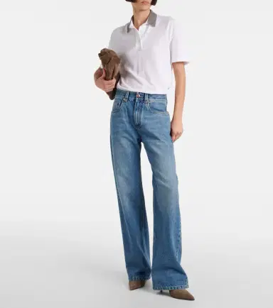 Brunello Cucinelli Mid-rise wide-leg jeans | Thumbnail 5
