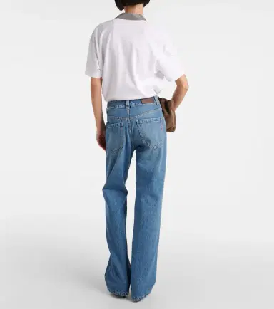 Brunello Cucinelli Mid-rise wide-leg jeans | Thumbnail 6