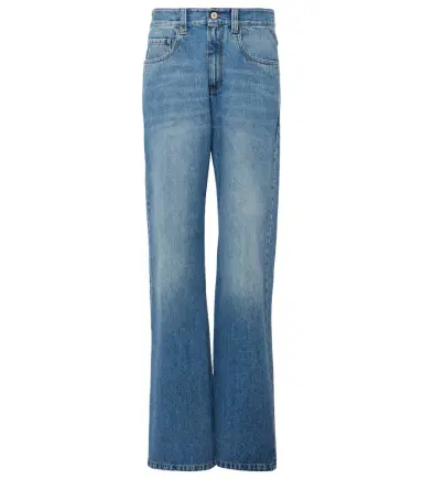 Brunello Cucinelli Mid-rise wide-leg jeans | Thumbnail 1