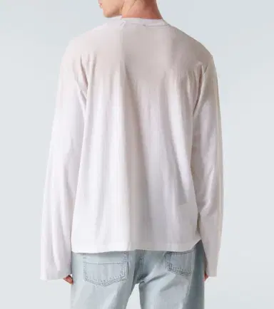 Acne Studios Logo distressed jersey T-shirt | Thumbnail 2