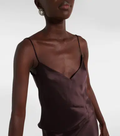Galvan Ischia satin camisole | Thumbnail 4