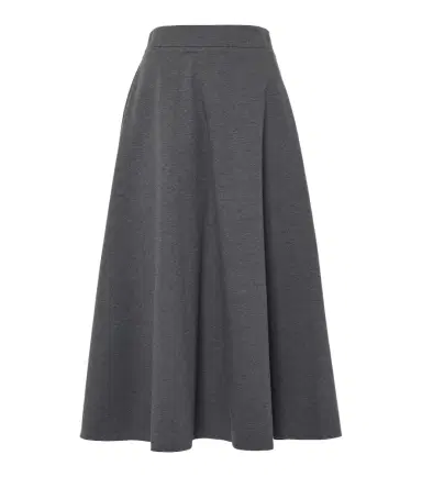 Brunello Cucinelli Cotton-blend midi skirt | Thumbnail 1