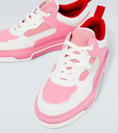 Christian Louboutin Astroloubi leather-trimmed sneakers | Thumbnail 2 Christian Louboutin Astroloubi leather-trimmed sneakers | Thumbnail 2