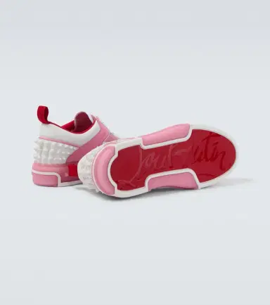 Christian Louboutin Astroloubi leather-trimmed sneakers | Thumbnail 4 Christian Louboutin Astroloubi leather-trimmed sneakers | Thumbnail 4
