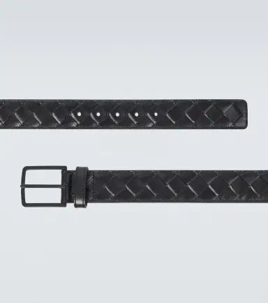 Bottega Veneta Intrecciato leather belt | Thumbnail 2