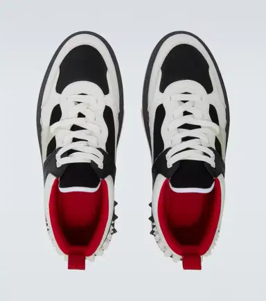 Christian Louboutin Astroloubi leather-trimmed sneakers | Thumbnail 4 Christian Louboutin Astroloubi leather-trimmed sneakers | Thumbnail 4