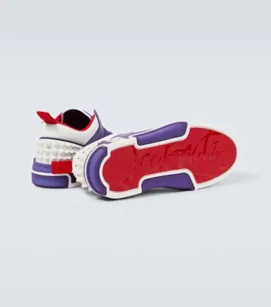 Christian Louboutin Astroloubi leather-trimmed sneakers | Thumbnail 4 Christian Louboutin Astroloubi leather-trimmed sneakers | Thumbnail 4