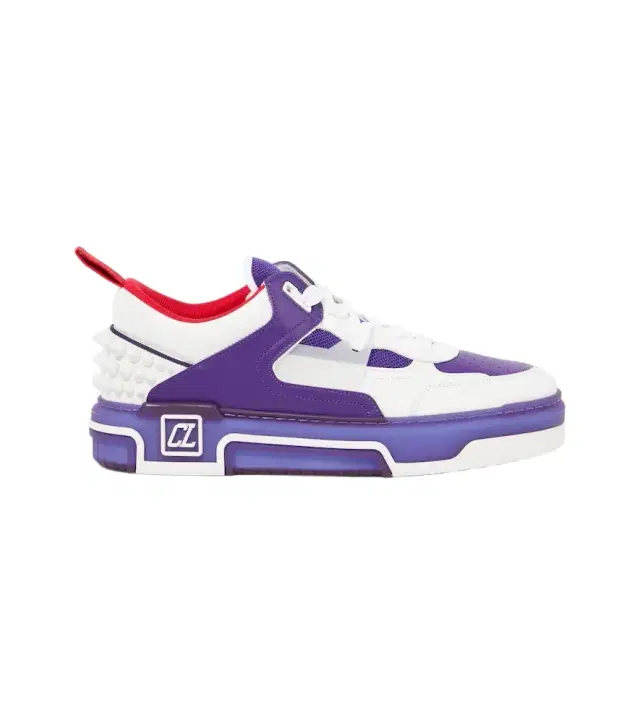 Astroloubi leather-trimmed sneakers