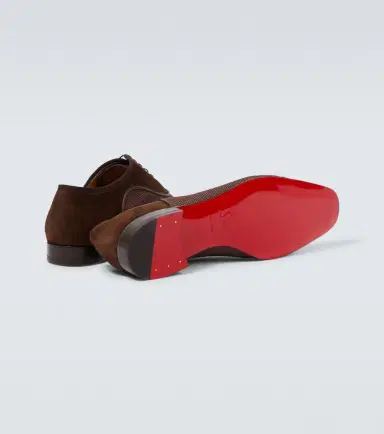 Christian Louboutin Greggo leather-trimmed suede Oxford shoes | Thumbnail 5 Christian Louboutin Greggo leather-trimmed suede Oxford shoes | Thumbnail 5