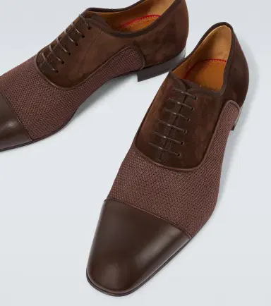 Christian Louboutin Greggo leather-trimmed suede Oxford shoes | Thumbnail 6 Christian Louboutin Greggo leather-trimmed suede Oxford shoes | Thumbnail 6