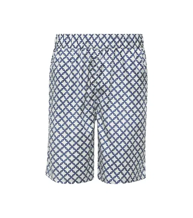 Frescobol Carioca Palma printed silk-blend shorts