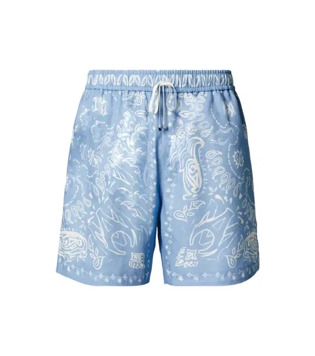 Amiri Bandana cotton-blend shorts