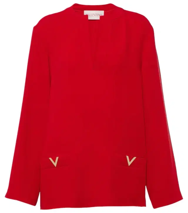 Valentino VGold Cady Couture silk top