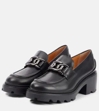 Tod's Leather loafer pumps | Thumbnail 4