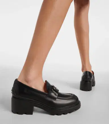 Tod's Leather loafer pumps | Thumbnail 5