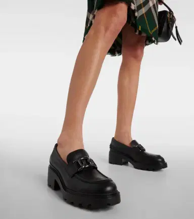 Tod's Leather loafer pumps | Thumbnail 7