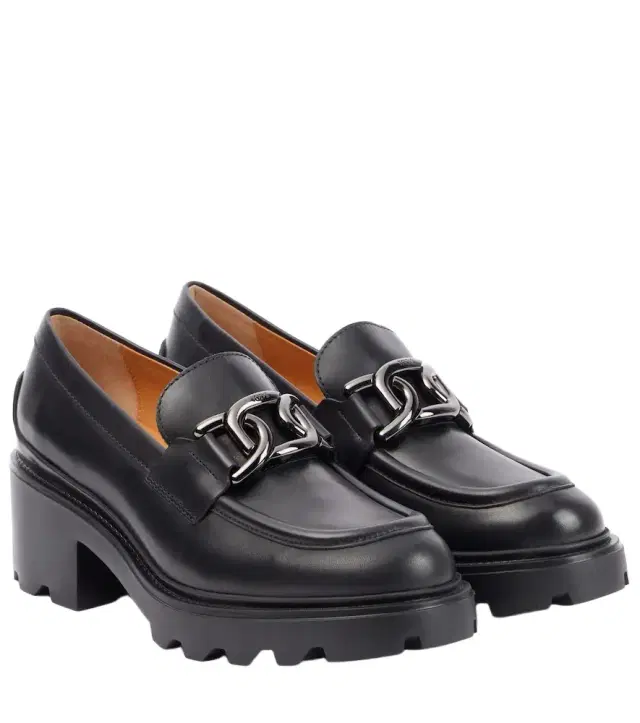 Tod's Leather loafer pumps