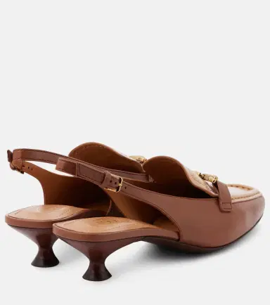 Tod's 35 leather slingback pumps | Thumbnail 4 Tod's 35 leather slingback pumps | Thumbnail 4