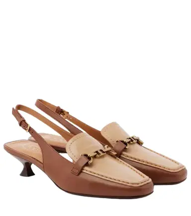 Tod's 35 leather slingback pumps | Thumbnail 1 Tod's 35 leather slingback pumps | Thumbnail 1