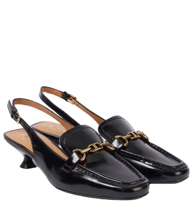 Tod's 35 leather slingback pumps