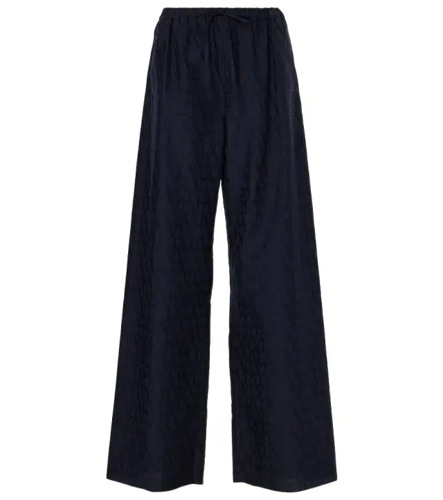Valentino Cotton poplin wide-leg pants