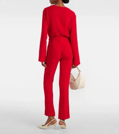 Valentino Cady Couture silk straight pants | Thumbnail 3