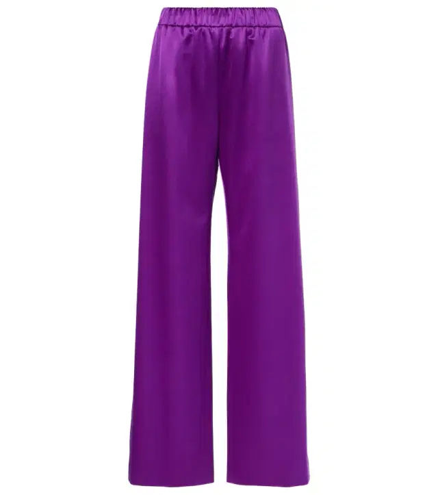 Valentino Silk satin wide-leg pants