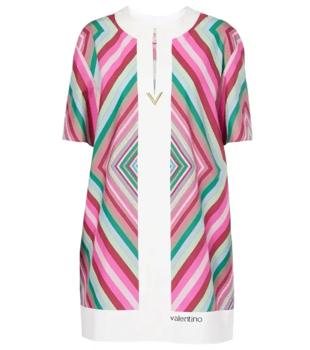 Valentino VGold Rhombus 75 cotton poplin minidress