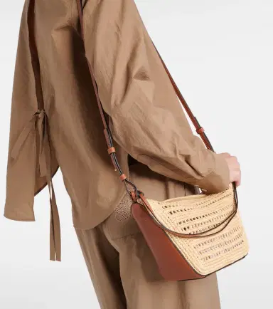 Loewe Hammock Mini raffia shoulder bag | Thumbnail 5
